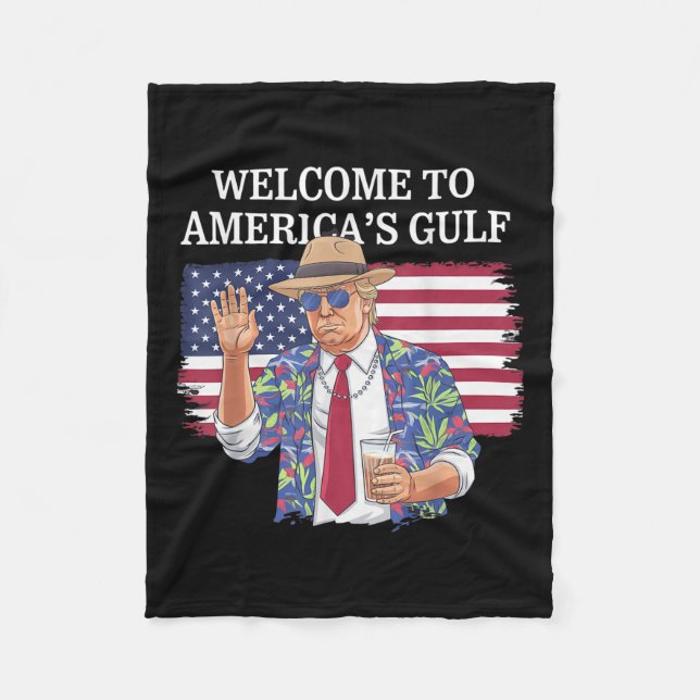 Couverture Polaire Salutation De Gulf Beach Of America Patriotic (Devant)