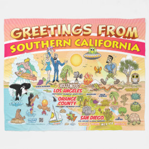 Couverture Polaire Salutations de SoCal Fleece Blanket