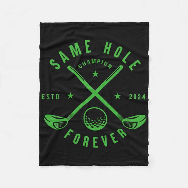 Couverture Polaire Same Hole Forever Golf Enterrement de Bachelor Gar (Devant)