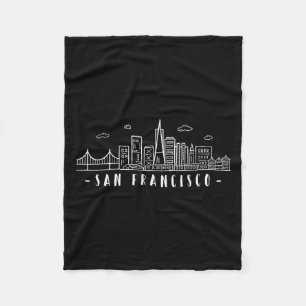 Couverture Polaire San Francisco Amerika Kalifornien Skyline Golden g