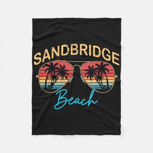 Couverture Polaire Sandbridge Beach Virginia Men Women Souvenir Surfb (Devant)
