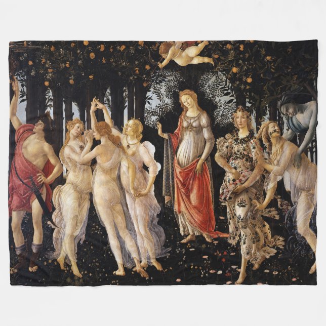 Couverture Polaire Sandro Botticelli - La Primavera (Devant (Horizontal))