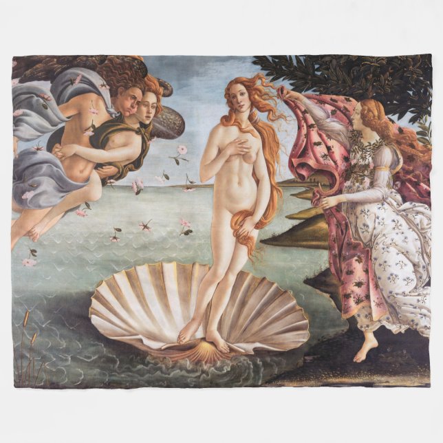 Couverture Polaire Sandro Botticelli - Naissance de Vénus (Devant (Horizontal))