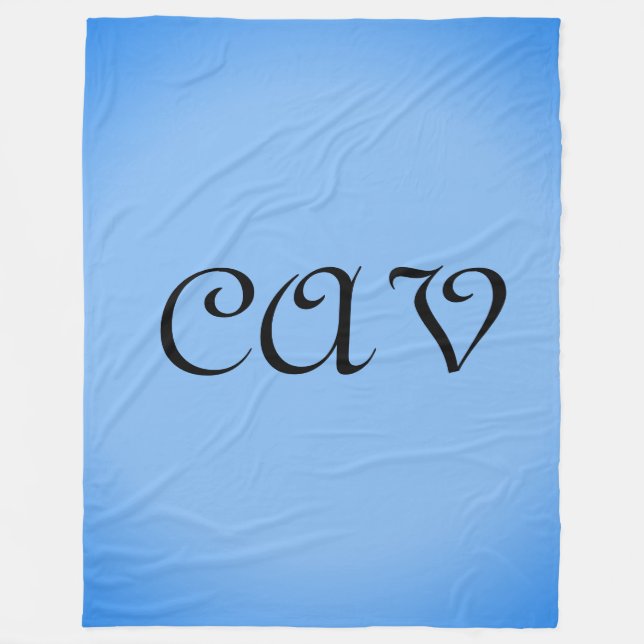 Couverture Polaire Sangria Cornflower Blue (Devant)