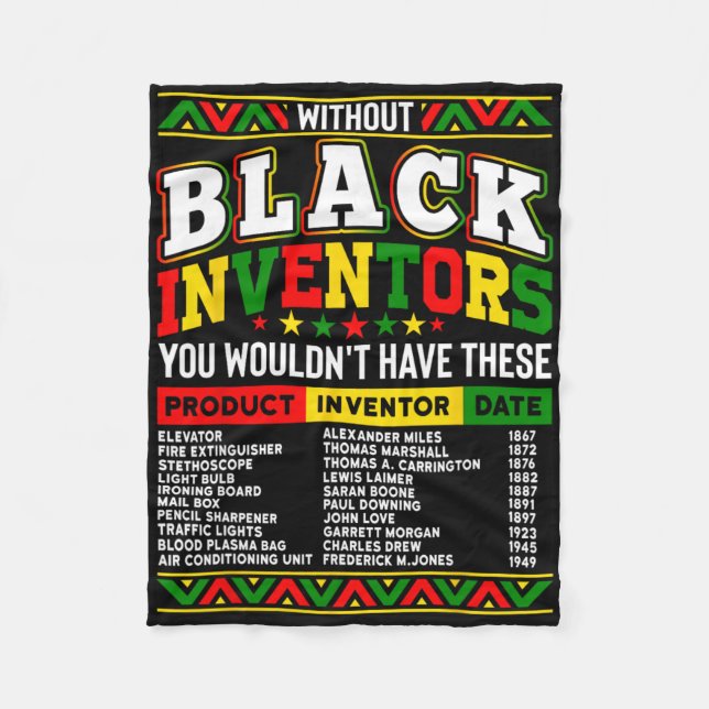 Couverture Polaire Sans les inventeurs noirs, vous n'auriez pas cela (Devant)