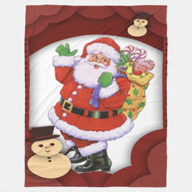 Couverture Polaire Santa Claus (Devant)