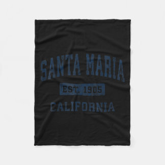 Couverture Polaire Santa Maria Californie Ca Vintage Établie
