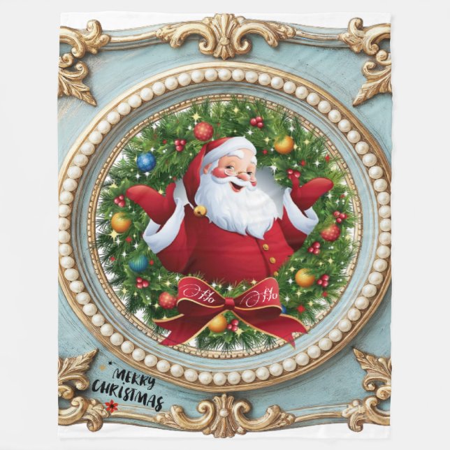 Couverture Polaire Santa Noël  (Devant)