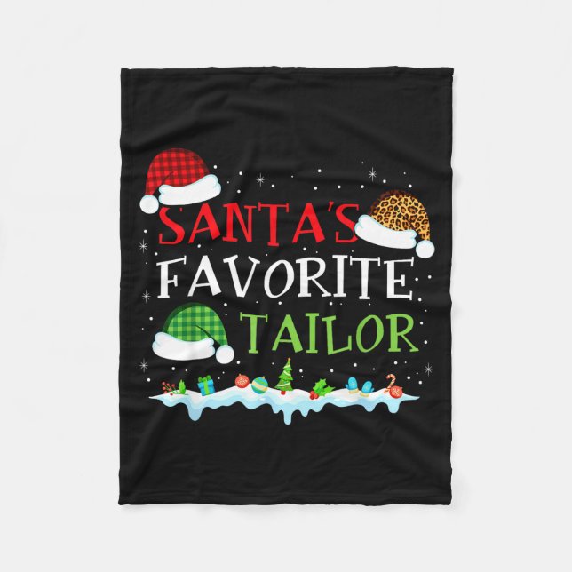 Couverture Polaire Santa's Favorite Tailor Fun Christmas Alterations  (Devant)