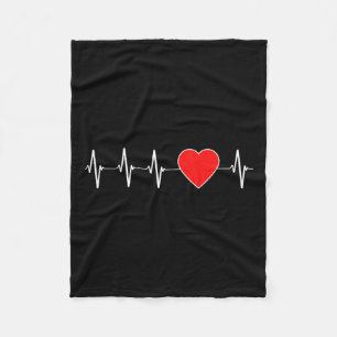 Couverture Polaire Santé Carburant Ekg Cardiopathie rouge Sensibilisa