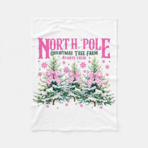 Couverture Polaire Sapin de Noël du pôle Nord Toujours Frais Coquette