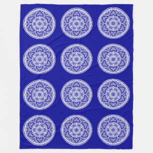 Couverture Polaire Sapphire Mandala