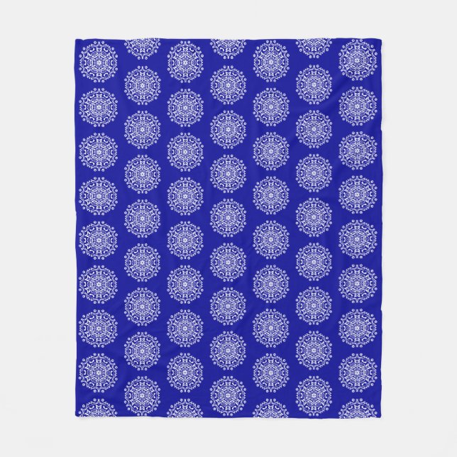 Couverture Polaire Sapphire Mandala (Devant)