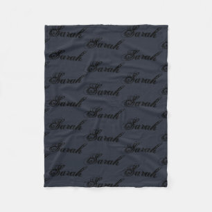 Couverture Polaire Sarah de motif noir et rustique orphelin de