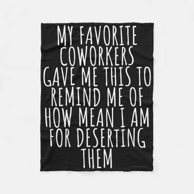 Couverture Polaire Sarcastic Farewell - Coworkers Leaving For New Job (Devant)