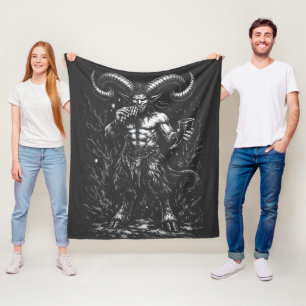 Couverture Polaire Satyre d'hiver cornu — par BurnsInHell