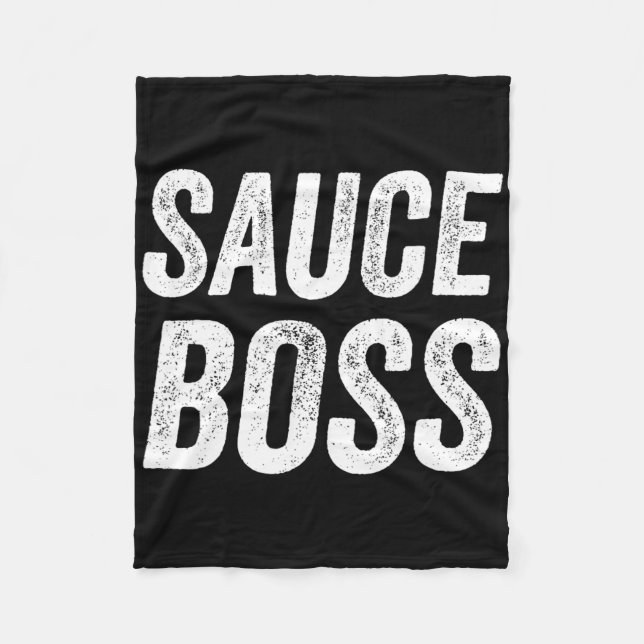 Couverture Polaire Sauce Boss Chef Bbq Cook Food Humorousa  (Devant)