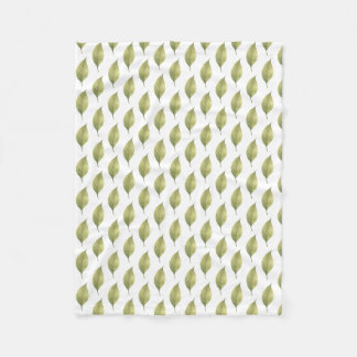 Couverture Polaire Sauge Feuilles Murmurantes
