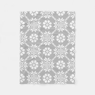 Couverture Polaire Saulite de Sun Auseklis gris traditionnel letton