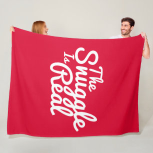 Couverture Polaire Sauter vers le haut rouge et blanc