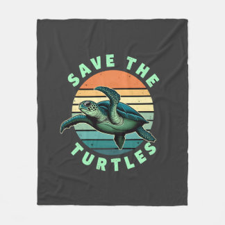 Couverture Polaire Sauver Les Tortues Animal Tortue Amateur D'animaux