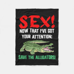Couverture Polaire Sauvez Les Alligators - Bien-Être Animal Pour Le C