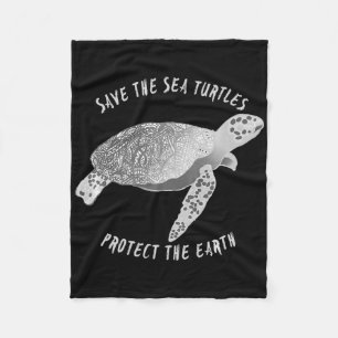 Couverture Polaire Sauvez Les Tortues De Mer Protégez La Terre Océan