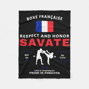 Couverture Polaire Savate Boxe Française Kickboxing Savate Combattant