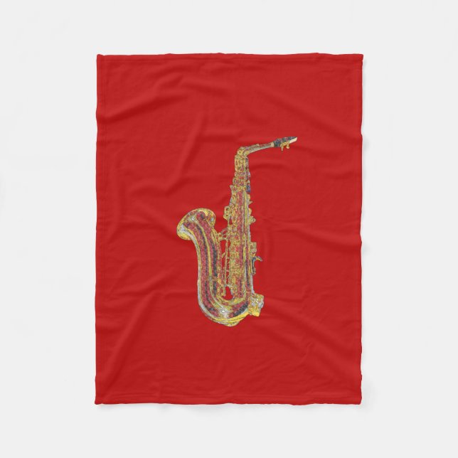 Couverture Polaire Saxophone (Devant)