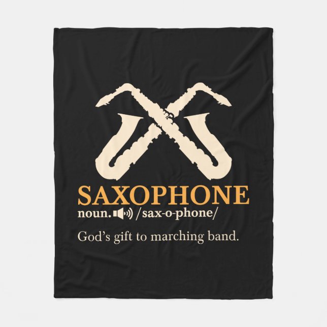 Couverture Polaire Saxophone - Saxophone - Définition (Devant)