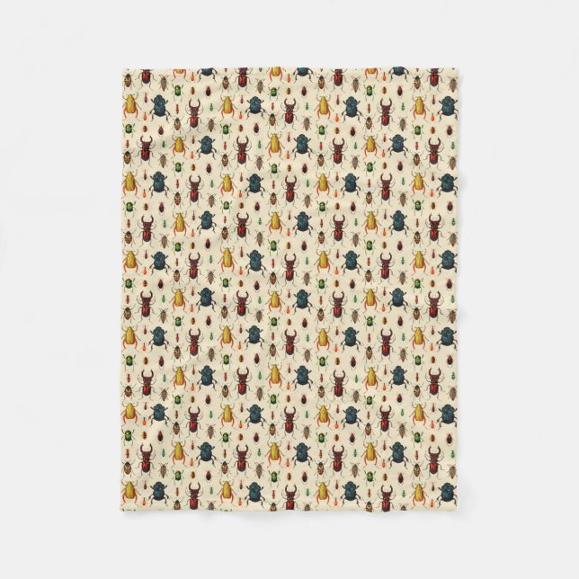 Couverture Polaire Scarabées vintages (Devant)