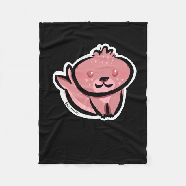 Couverture Polaire Sceller mignon (Devant)
