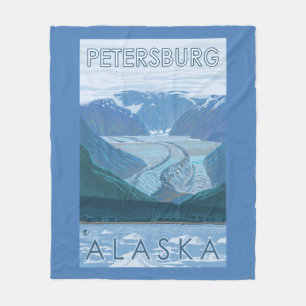 Couverture Polaire Scène de glacier - Pétersbourg, Alaska