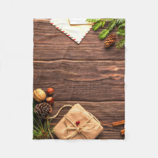 Couverture Polaire Scène du bois de Noël