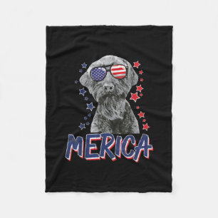 Couverture Polaire schnauzer chien américain géant 4 juillet cadeau u