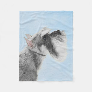 Couverture Polaire Schnauzer (géant, standard) Peinture - Dog Art
