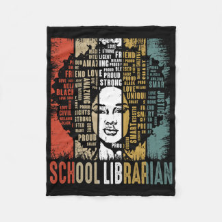 Couverture Polaire School Librarian Afro African American Black Histo