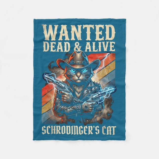 Couverture Polaire Schrodingers Cat Wanted Dead And Alive Quantum Phy (Devant)