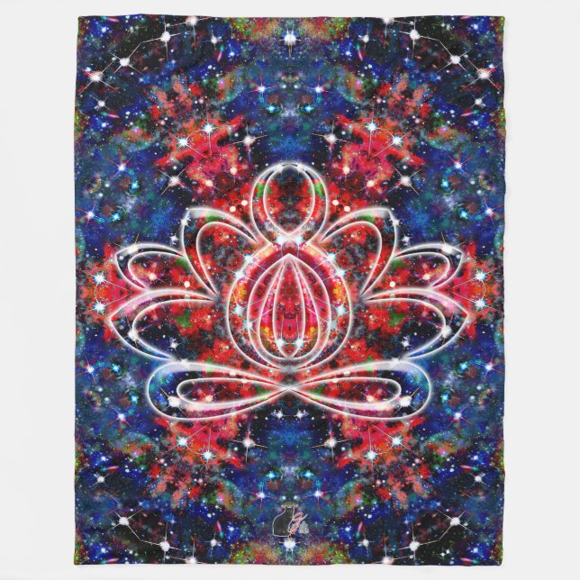 Couverture Polaire Scintillation Zen Lotus (Devant)