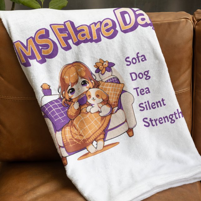 Couverture Polaire Sclérose en plaques Jour de l'éruption MS Guerrier (Créateur téléchargé)