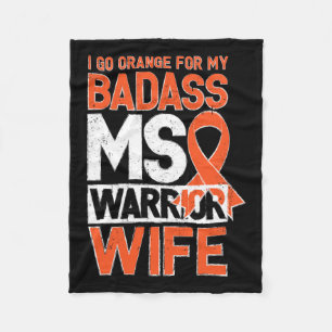 Couverture Polaire Sclérose Ms Sensibilisation Badass Guerrier Femme