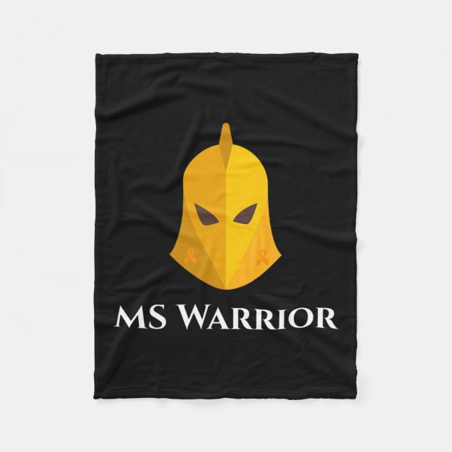 Couverture Polaire Sclérose Sensibilisation Knight Brave Ms Warrior (Devant)