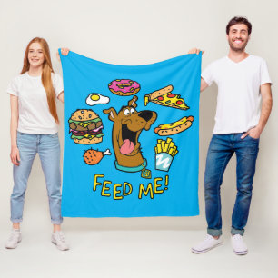 Couverture Polaire Scooby-doo feed me !