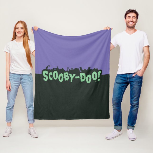 Couverture Polaire Scooby-Doo ! Logo Monster Silhouette (En situation)