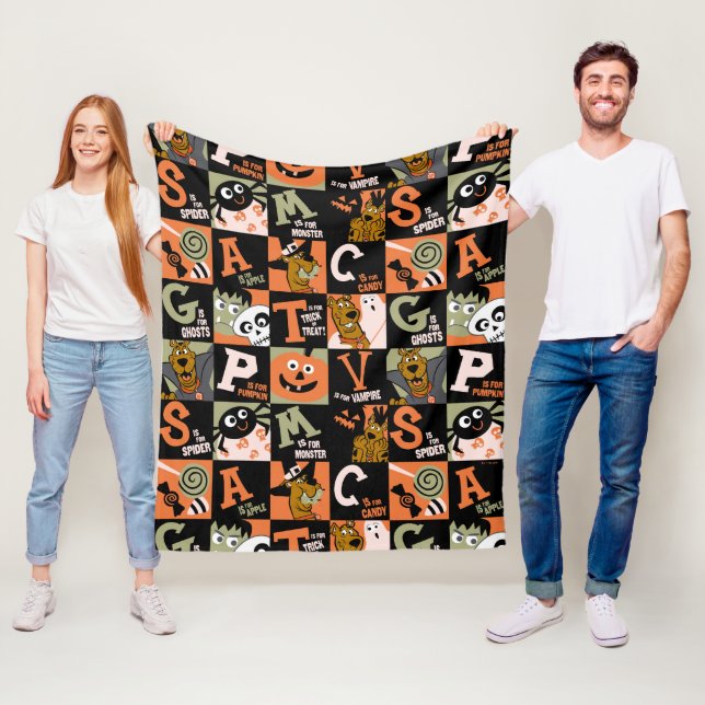 Couverture Polaire Scooby-Doo | Motif Halloween (En situation)