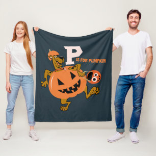 Couverture Polaire Scooby-Doo P est pour le Citrouille