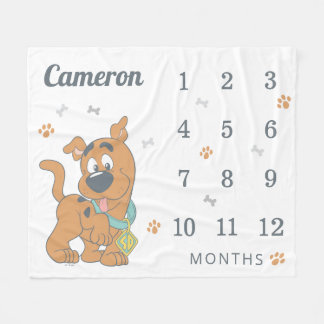 Couverture Polaire Scooby-Dooo mensuel Milestone Baby