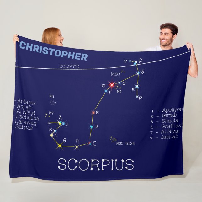 Couverture Polaire Scorpie Constellation Zodiaque (En situation)