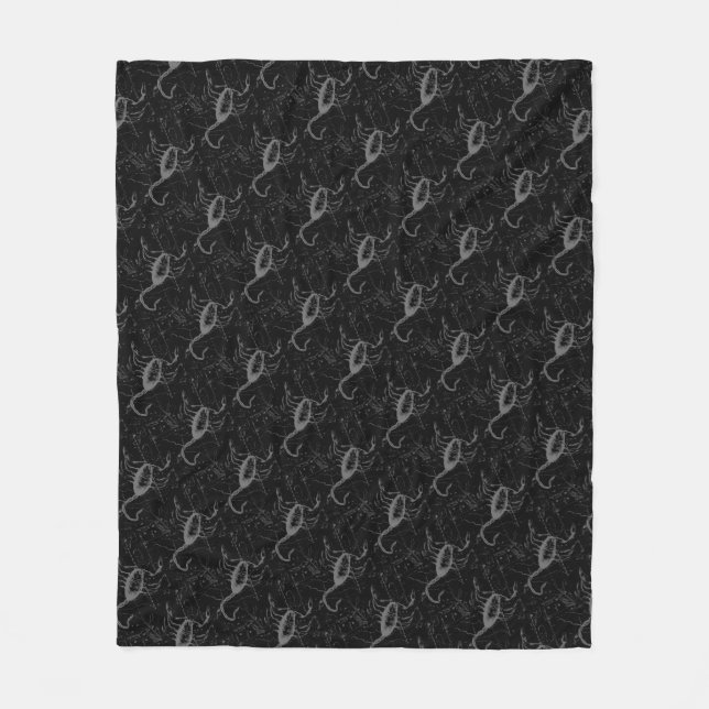 Couverture Polaire Scorpio Constellation Hevelius 1690 sur Black (Devant)