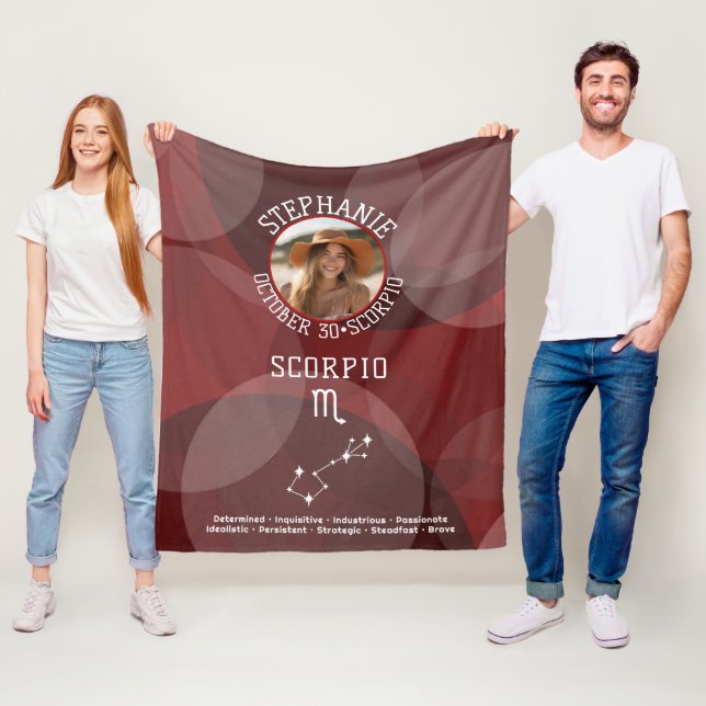 Couverture Polaire Scorpio Zodiac Astrologie Photo Date de naissance  (En situation)